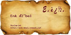 Enk Ábel névjegykártya